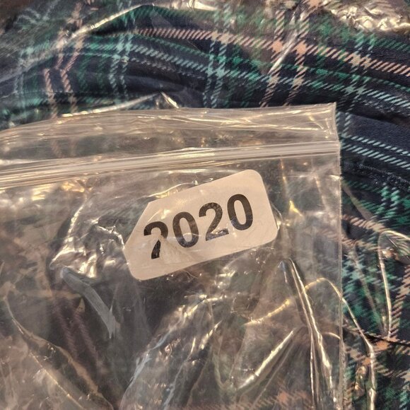 Torrid Womens 2X Plaid Ruffled Button Front Blouse Top Blue Green peplum office - Picture 11 of 11